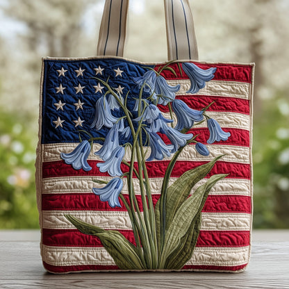 Everyday Patriotic Bloom Quilted Tote