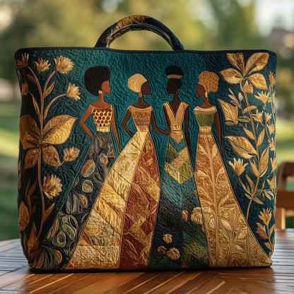 Golden Queens Everyday Quilted Tote