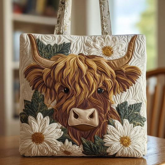 Everyday Cow Quilted Tote Bag