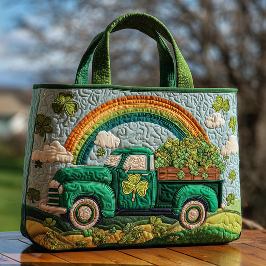 The Irish Lucky Truck Quilted Tote