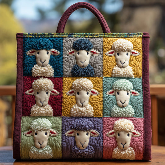 Everyday Sheep Heaven Quilted Tote