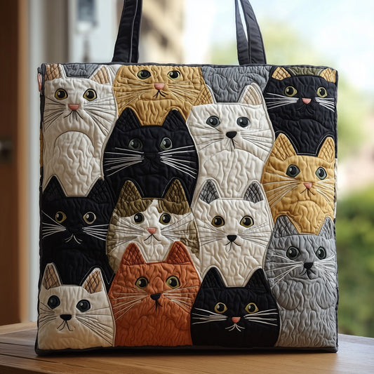 The Playful Cat Quilt Tote