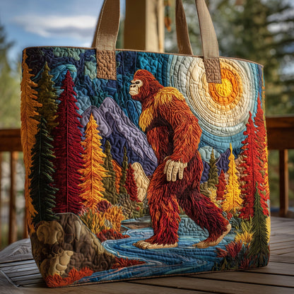 The Bigfoot Forest Quilted Tote