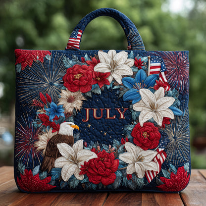 July Fourth Quilted Tote Bag