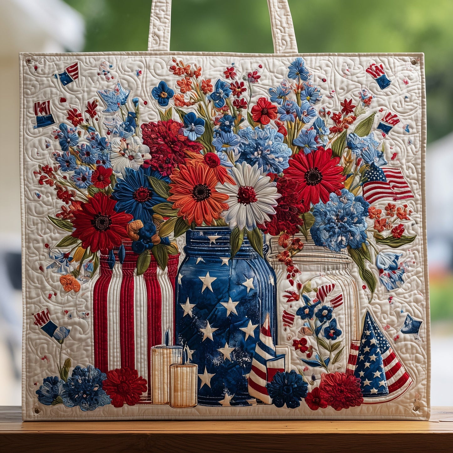 Fourth Of July Quilted Tote