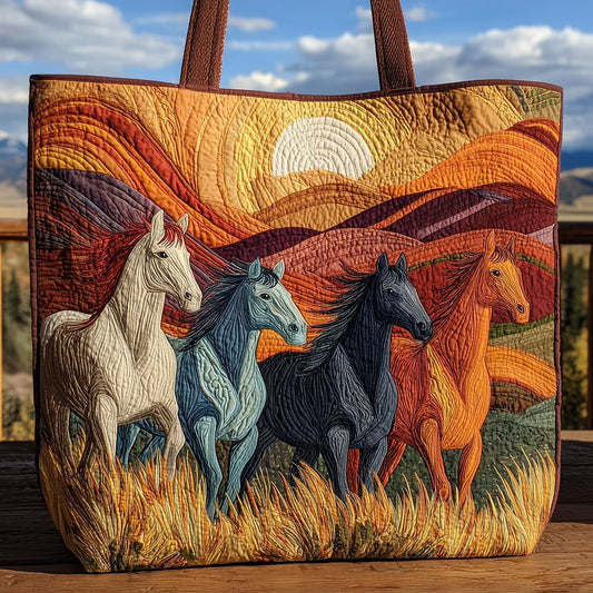 The Wild Horses Quilted Tote