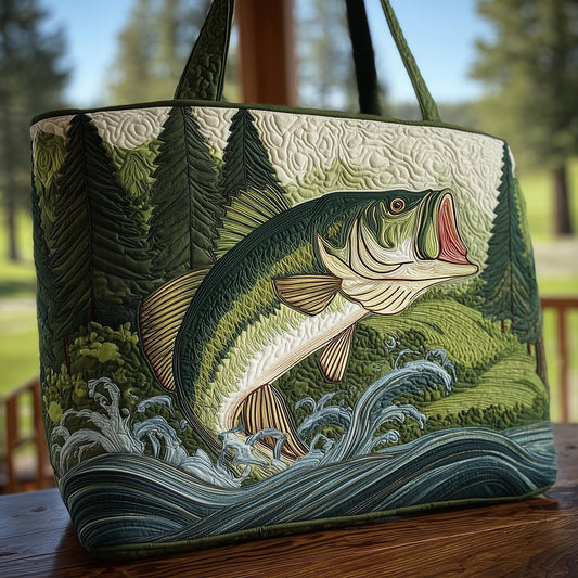 The Fishing Adventure Quilted Tote