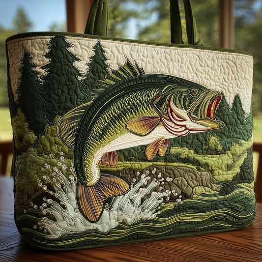 The Fishing Joy Quilted Tote