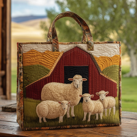 Everyday Lamb Quilted Tote Bag