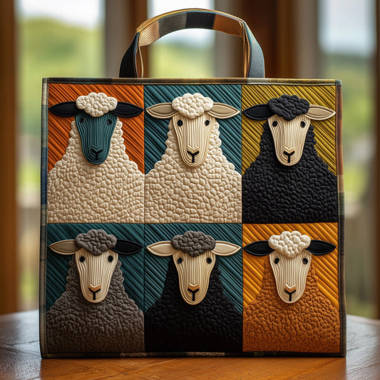 The Charming Sheep Quilted Tote 8654