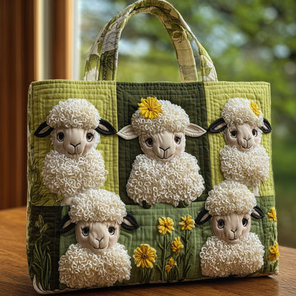 The Charming Sheep Quilted Tote 8656