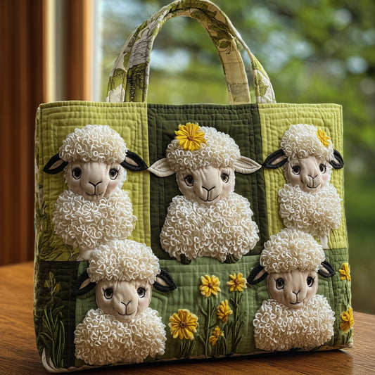 The Charming Sheep Quilted Tote 8656