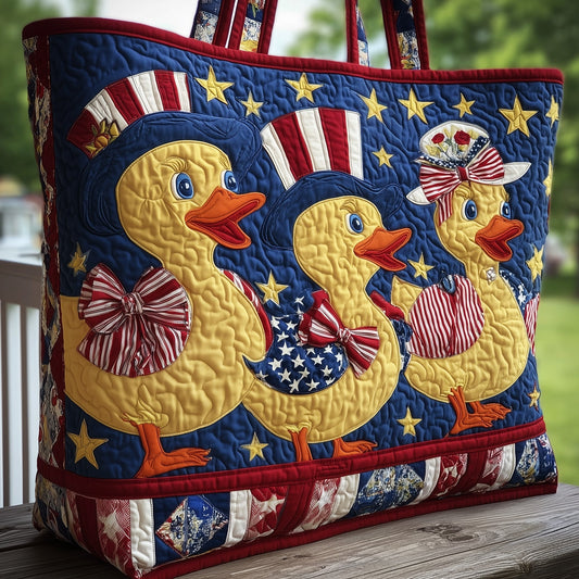 Everyday Patriotic Ducks Tote Bag