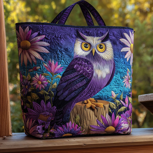 The Owl Spirit Quilted Tote