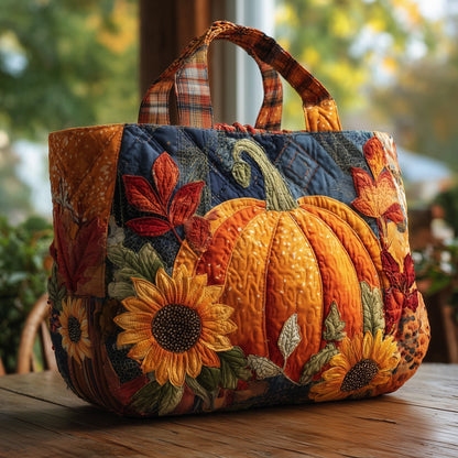 Everyday Pumpkin Sunflowers Tote Bag