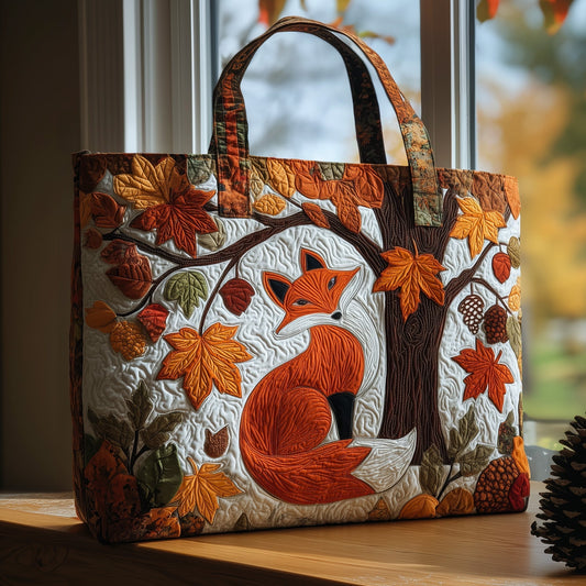 The Autumn Fox Quilted Tote