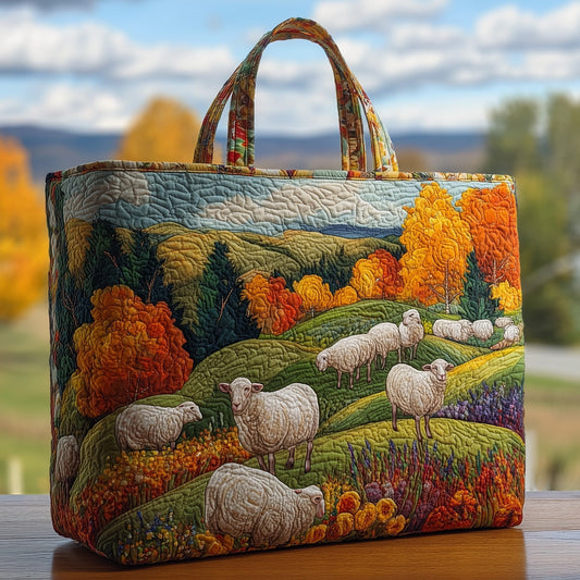 The Autumn Sheep Quilted Tote
