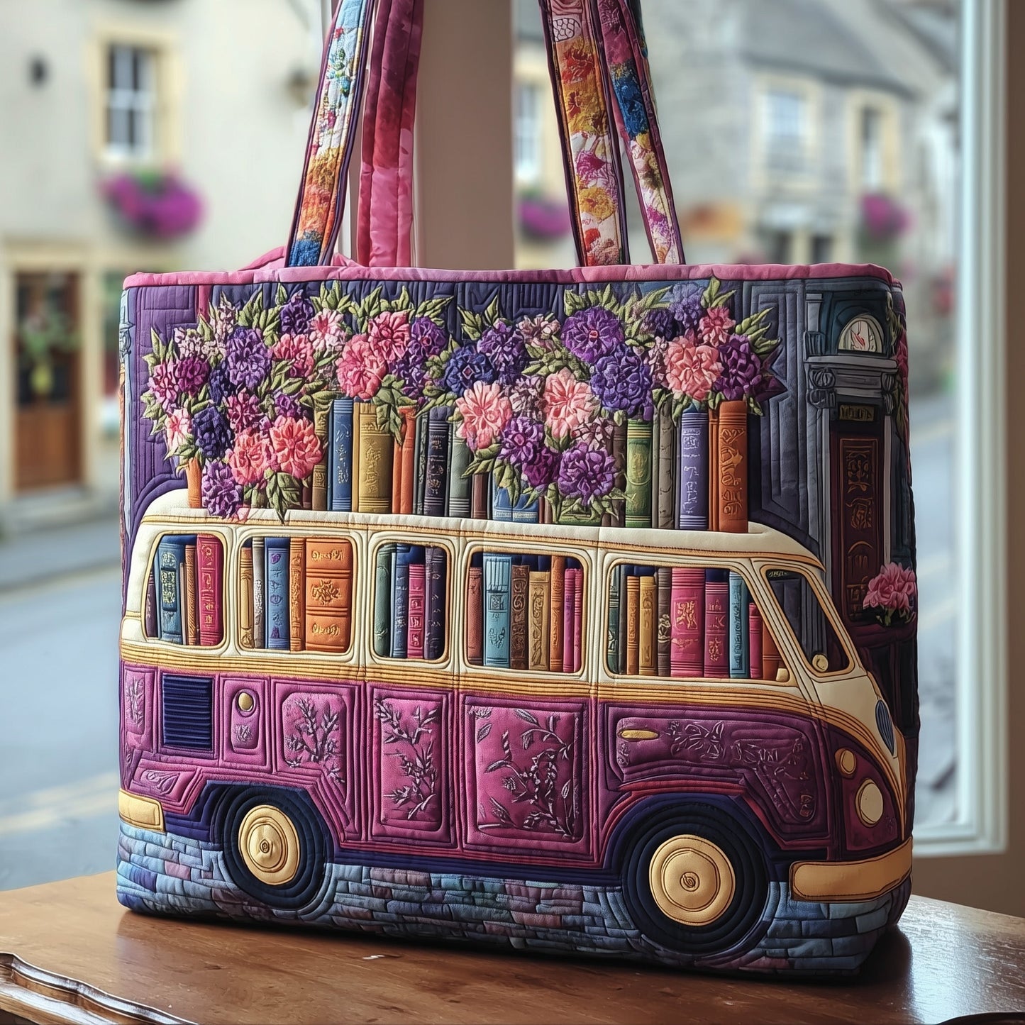 The Book Van Quilted Tote