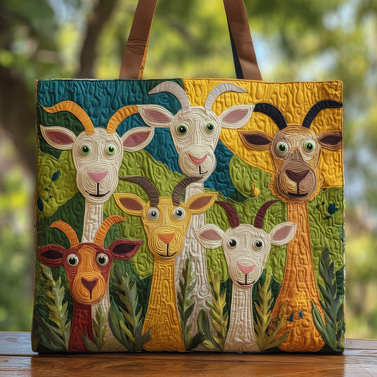 The Goat Gathering Quilted Tote