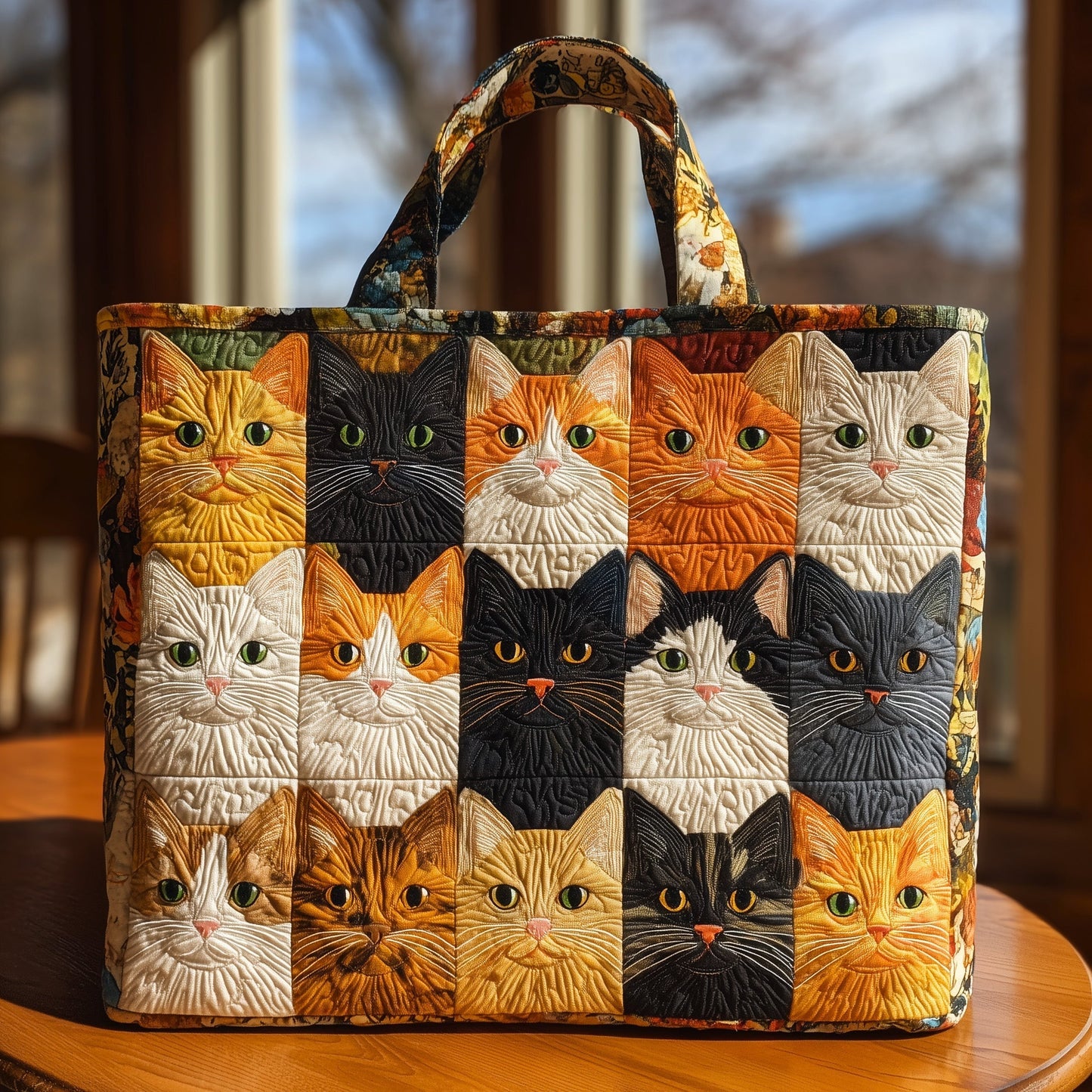 Everyday Kitten Quilted Tote Bag