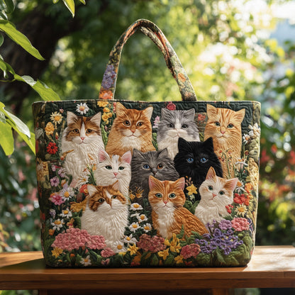 The Cat Gathering Quilted Tote
