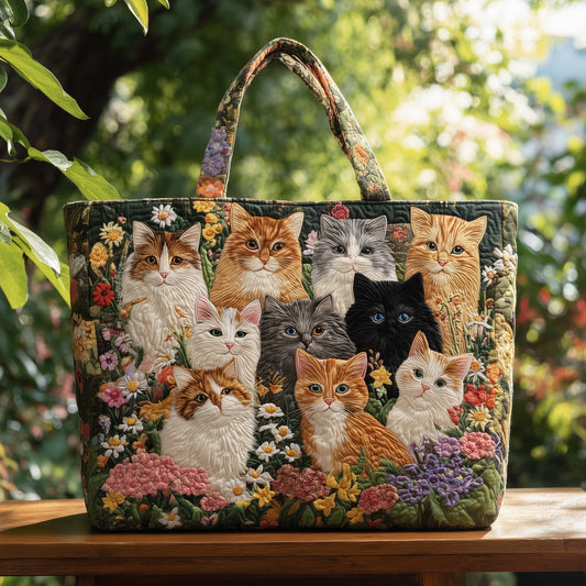 The Cat Gathering Quilted Tote