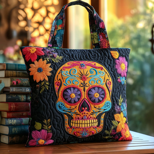The Sugar Skull Quilted Tote