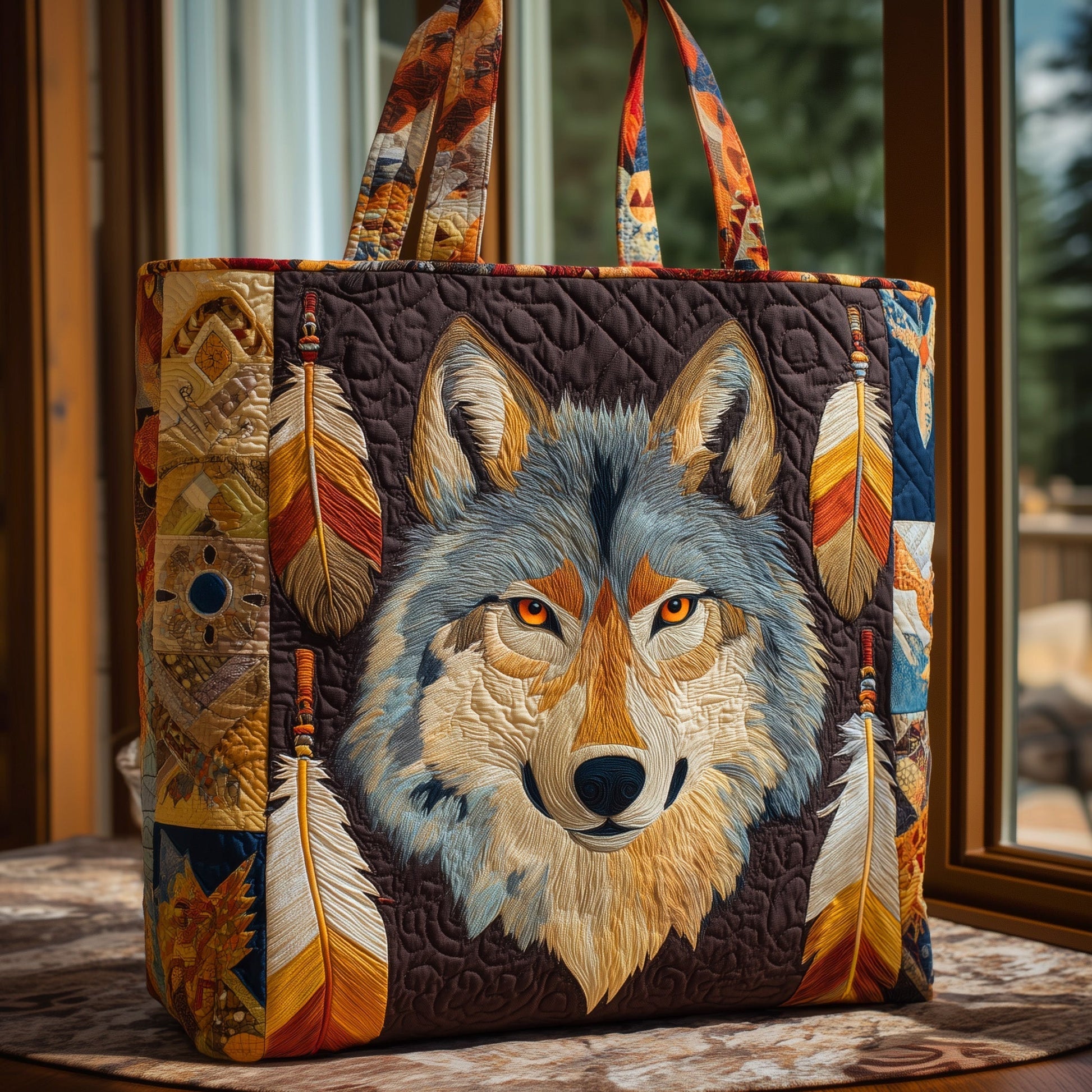 Everyday Wolf Feathers Tote Bag