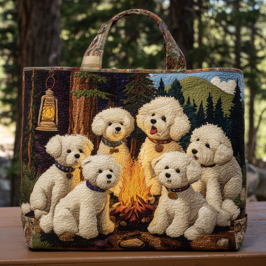 The Bichon Gathering Quilted Tote