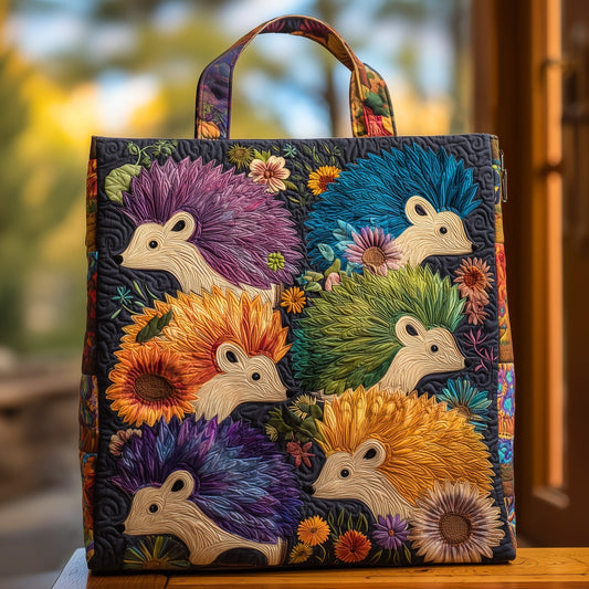 The Colorful Hedgehog Quilted Tote