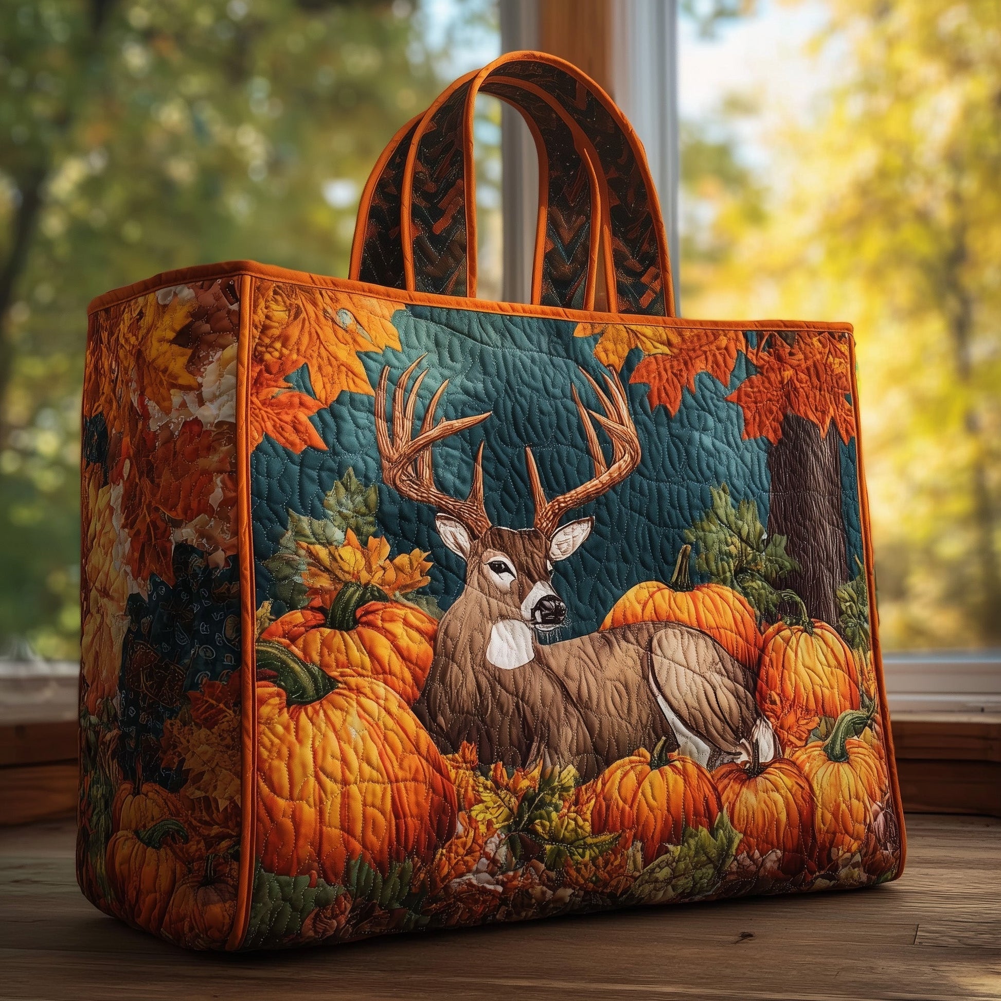 Everyday Deer Quilted Tote Bag