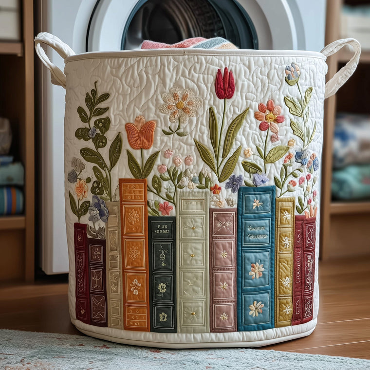 Bookish Laundry Basket Tote Bag