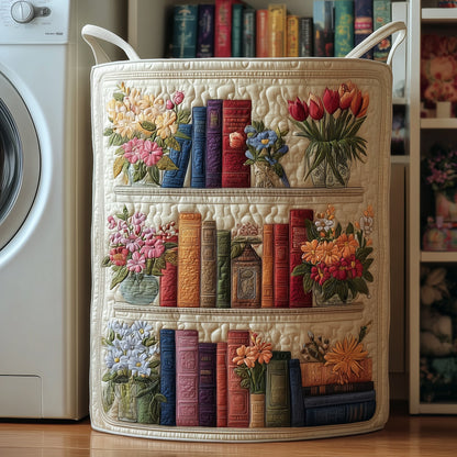 The Bookish Quilted Laundry Basket Tote 9623