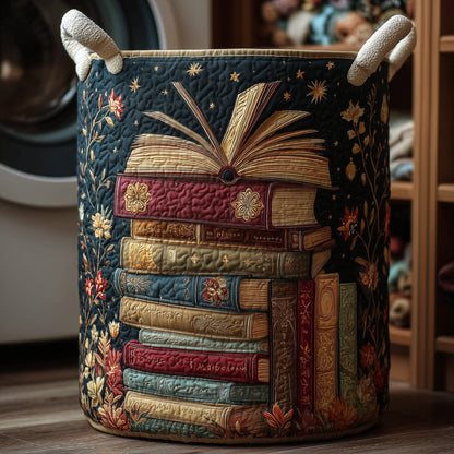 Bookish Laundry Basket Quilted Tote