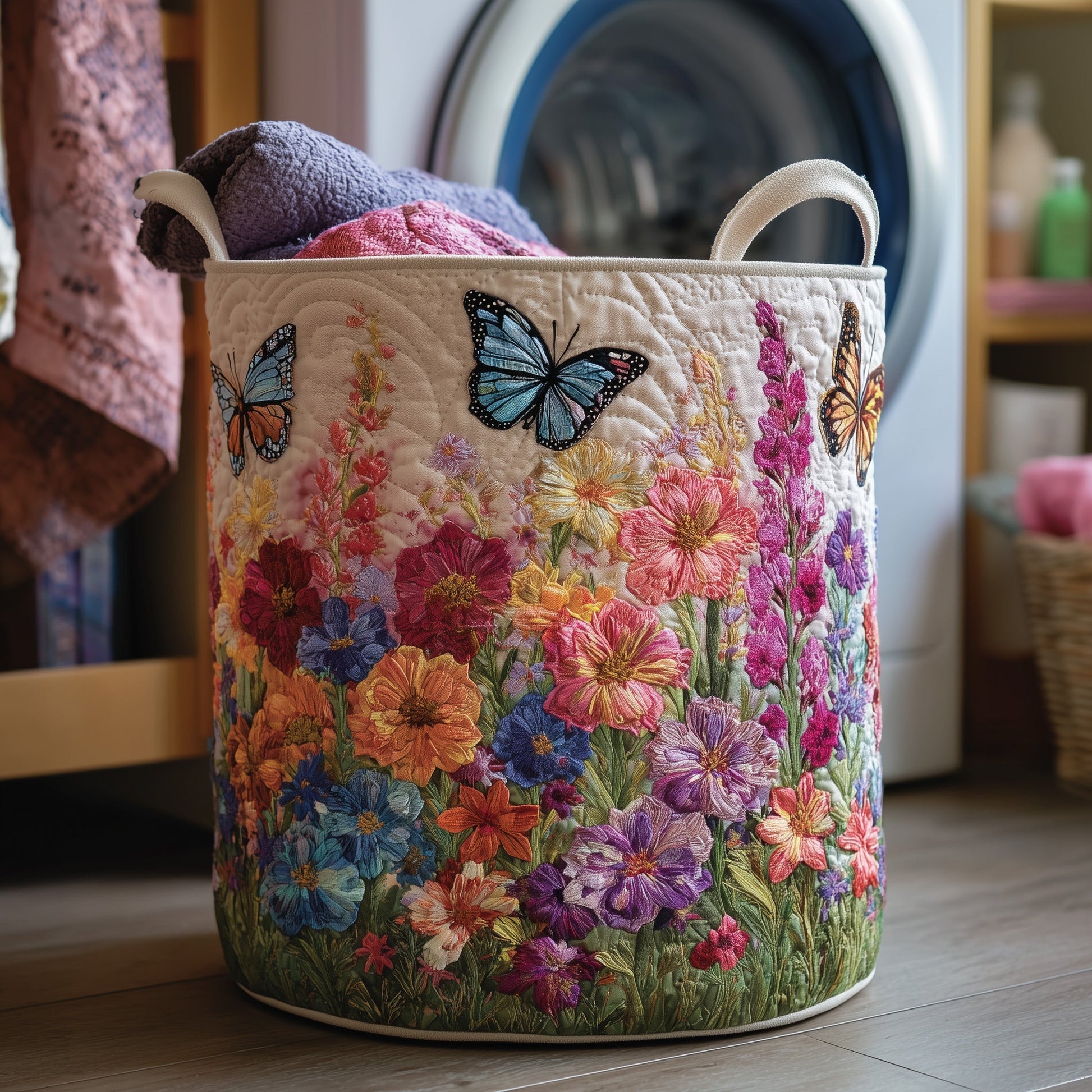 Butterfly Heaven Laundry Quilted Tote