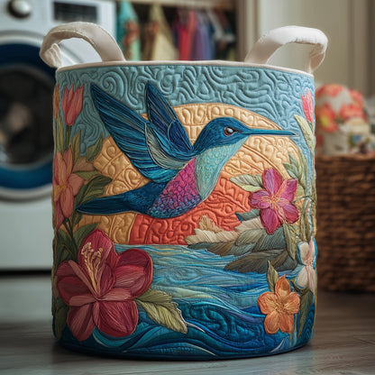 Hummingbird Heaven Laundry Quilted Tote