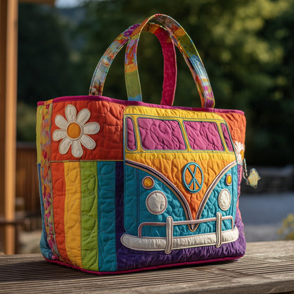 Colorful Retro Van Tote Bag