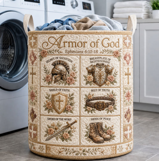 The Vintage Rose Armor Of God Quilted Tote