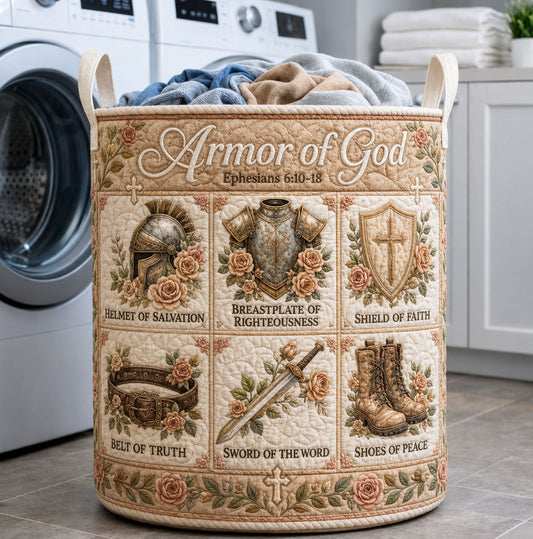 The Heirloom Armor Of God Quilted Laundry Tote