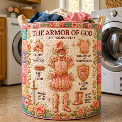 The Pink Floral Armor Of God Quilted Tote