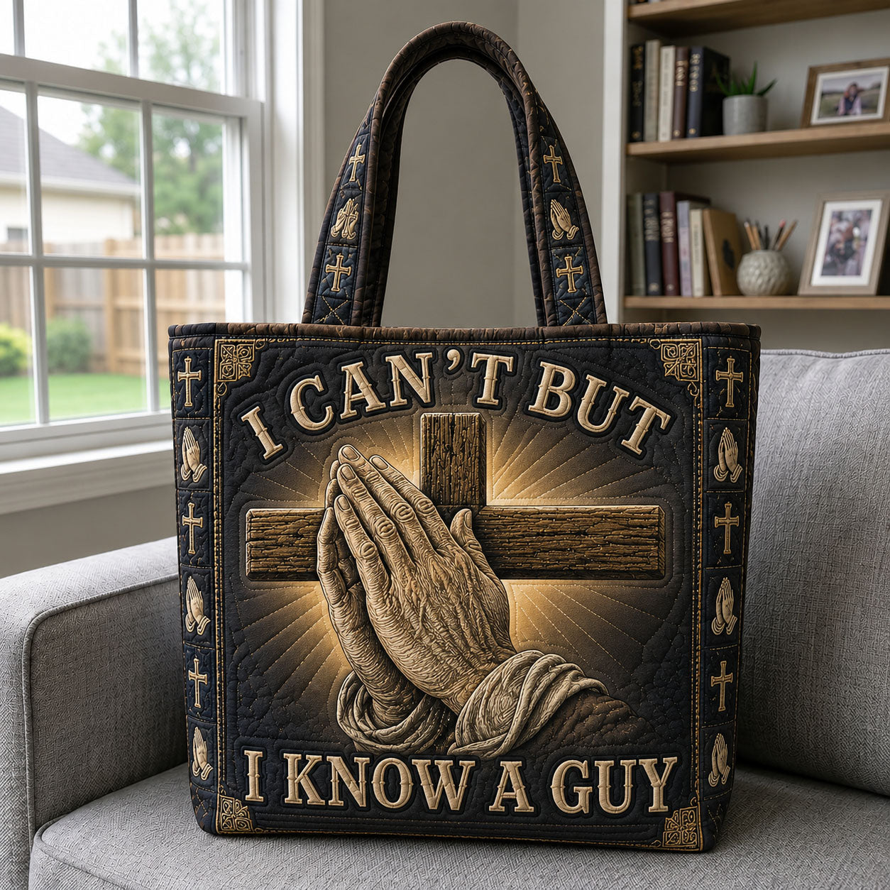The Faithful Prayer Quilted Tote