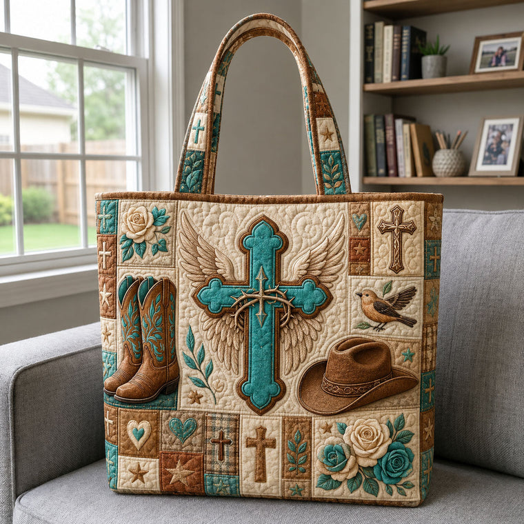 The Western Faith Quilted Tote