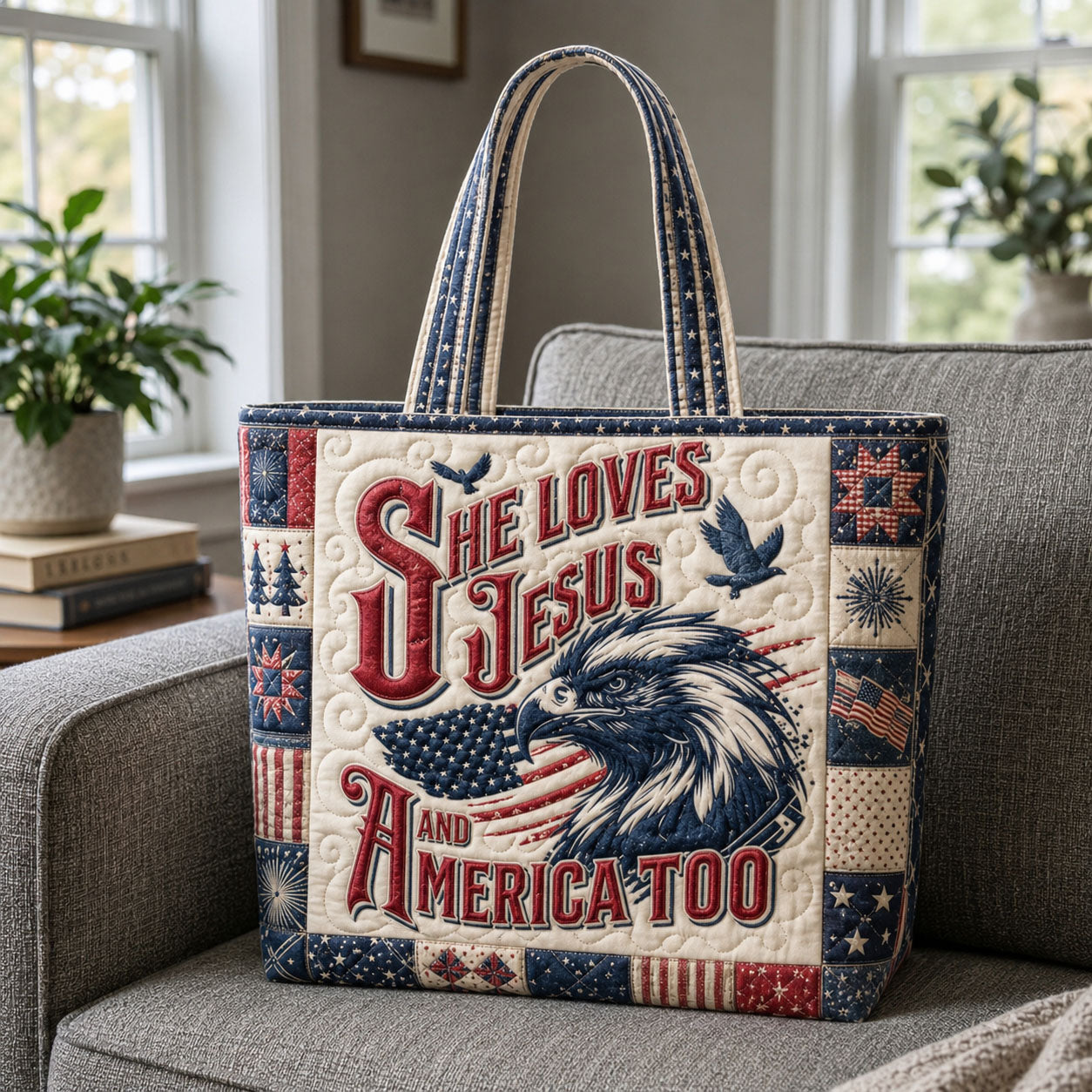 Everyday 1776 Quilted Tote Bag