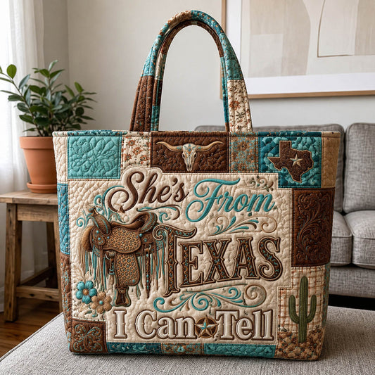 Western Patchwork Saddle Quilted Tote