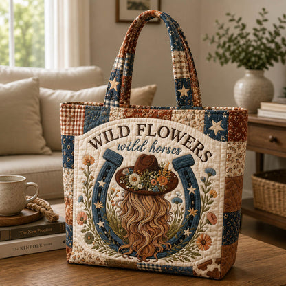 The Wildflowers Cowgirl Quilted Tote
