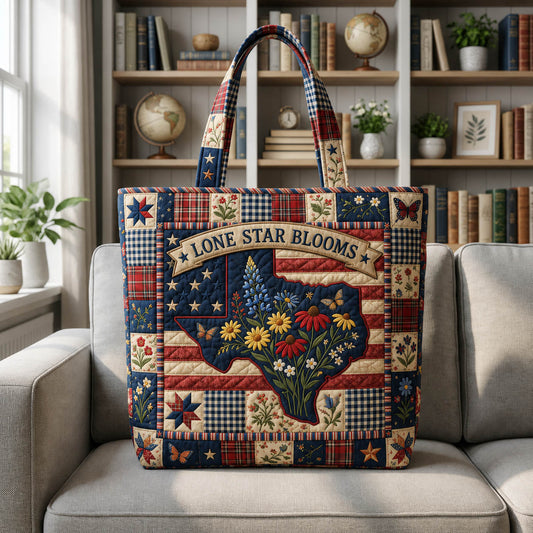 The Lone Star Bloom Quilted Tote