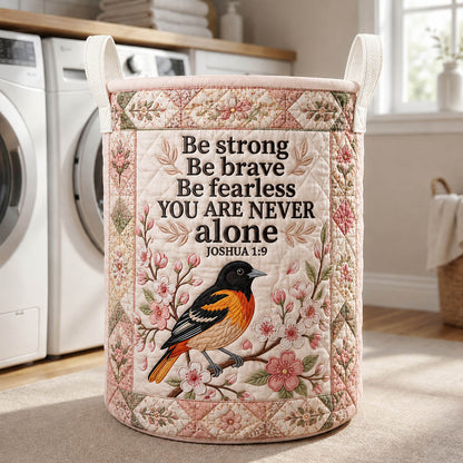 The Be Strong Be Brave Quilted Laundry Tote
