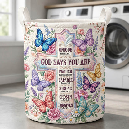 The Cross Butterfly God Says You Are Tote