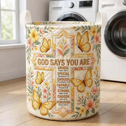 The God Says You Are Cross Quilted Tote