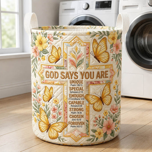 The God Says You Are Cross Quilted Tote